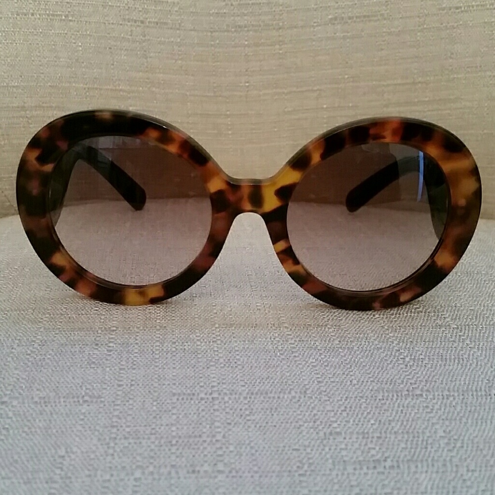 Prada Women's Round Cateye Minimal Baroque Glasses